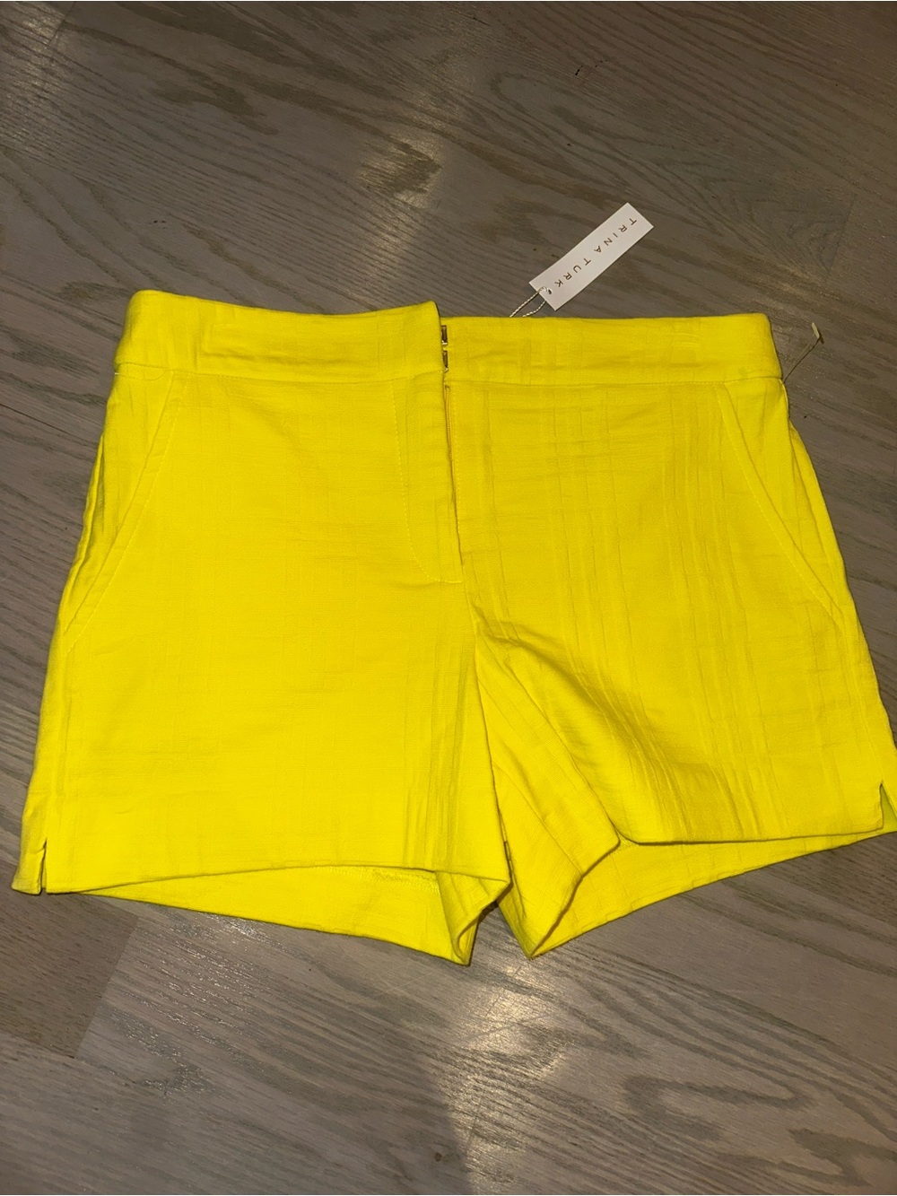 Trina Turk Bright Yellow High-Waist Women's Shorts